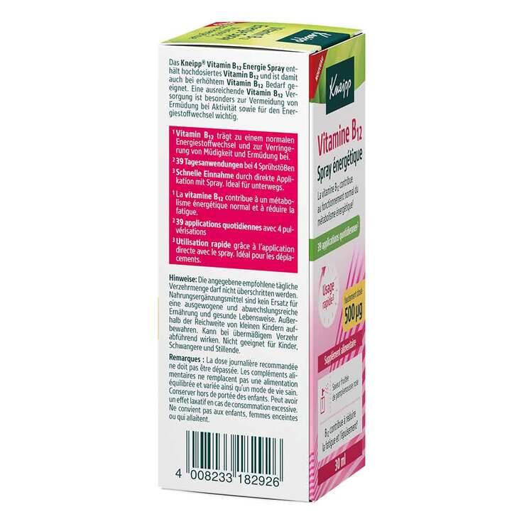 Kneipp Vitamin B12 Energie Spray, 30 ml