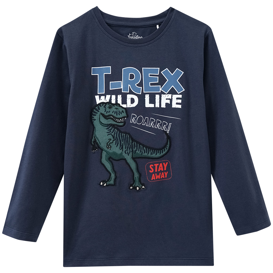 Topolino Jungen Langarmshirt mit Applikation dunkelblau