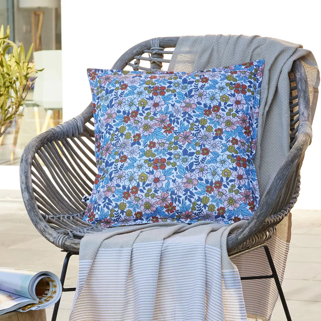 Housse de coussin extérieur carrée (45 x 45 cm) Danaé Multicolore