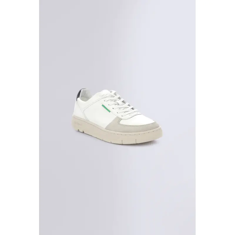 KICK ALLOW BLANC MARINE BASKETS BASSES Cuir No Gender