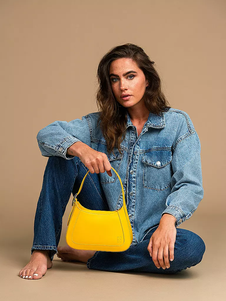 FIVE FORTY Ledertasche - Mini Bag GAIA gelb