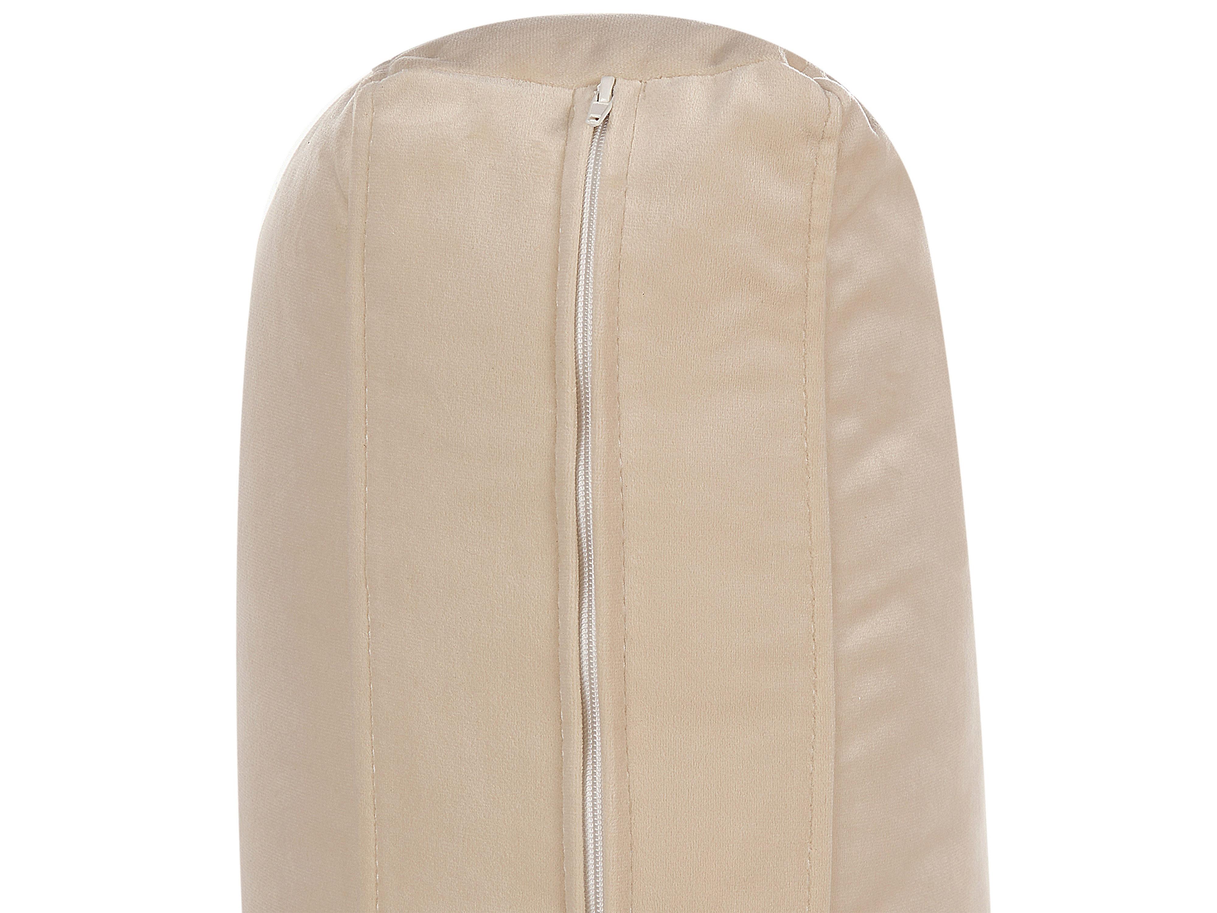 Bankenset 5-zits VINTERBRO Fluweel Beige met ottomaan