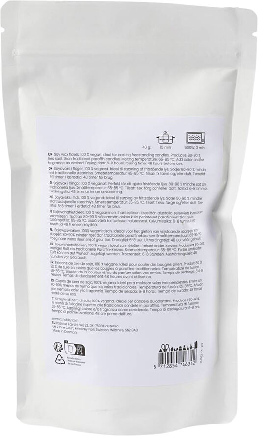 Creativ Company Soyavoks, Til fritstående lys, 250g.
