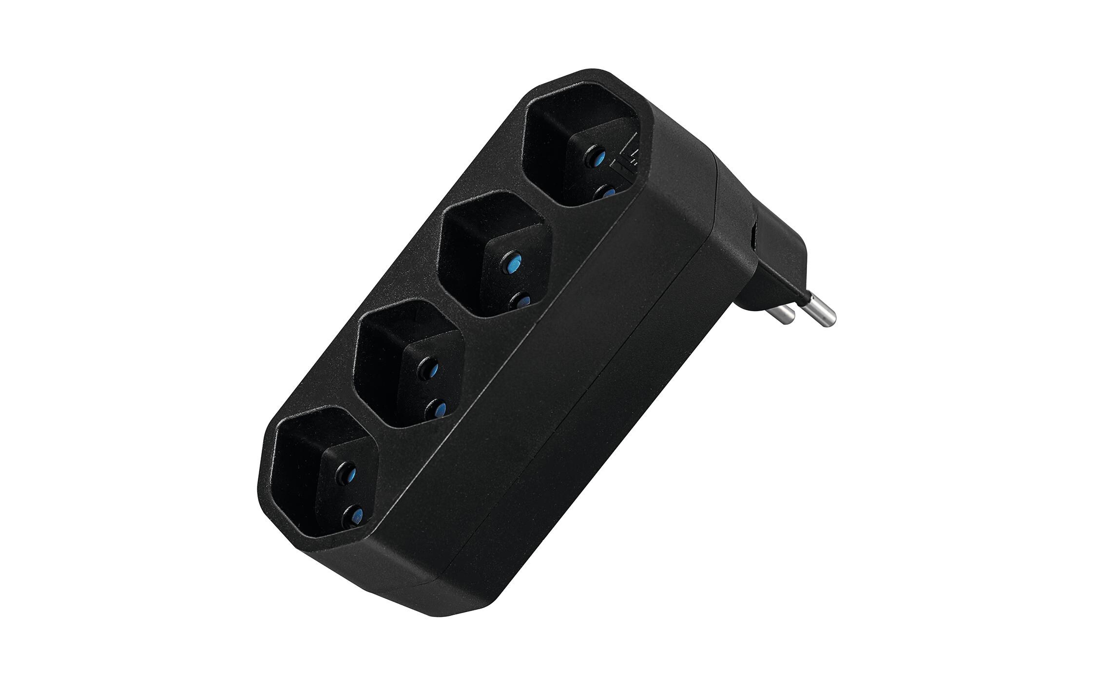 Manta Mehrfachadapter 4xT13 drehbar 4Mehrfachadapter LINE 4xT13 drehbar 320° schwarz