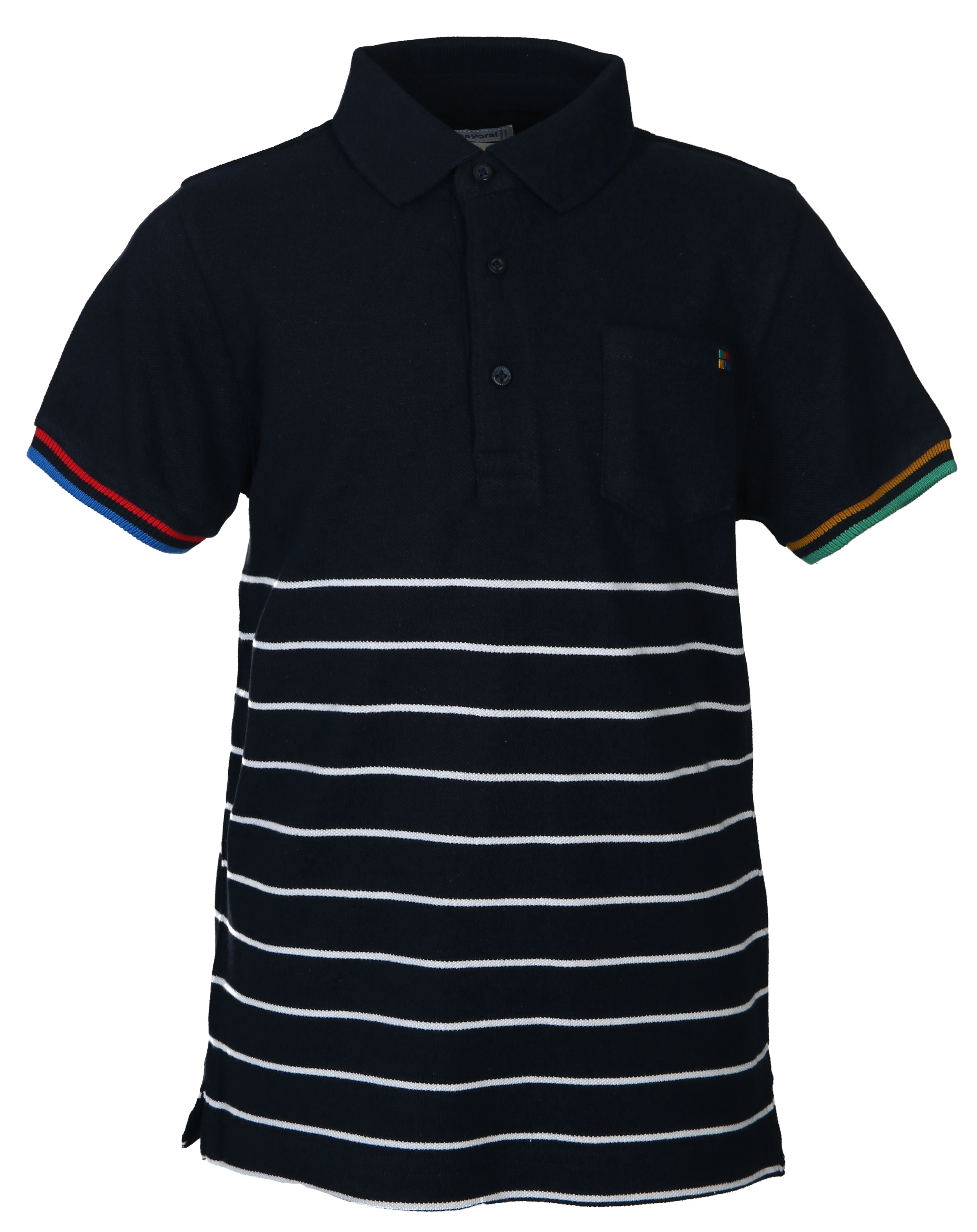 Poloshirt kurz STRIPES in marine