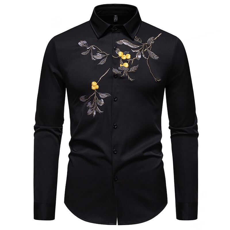 YIKES - Geborduurd shirt met lange mouwen