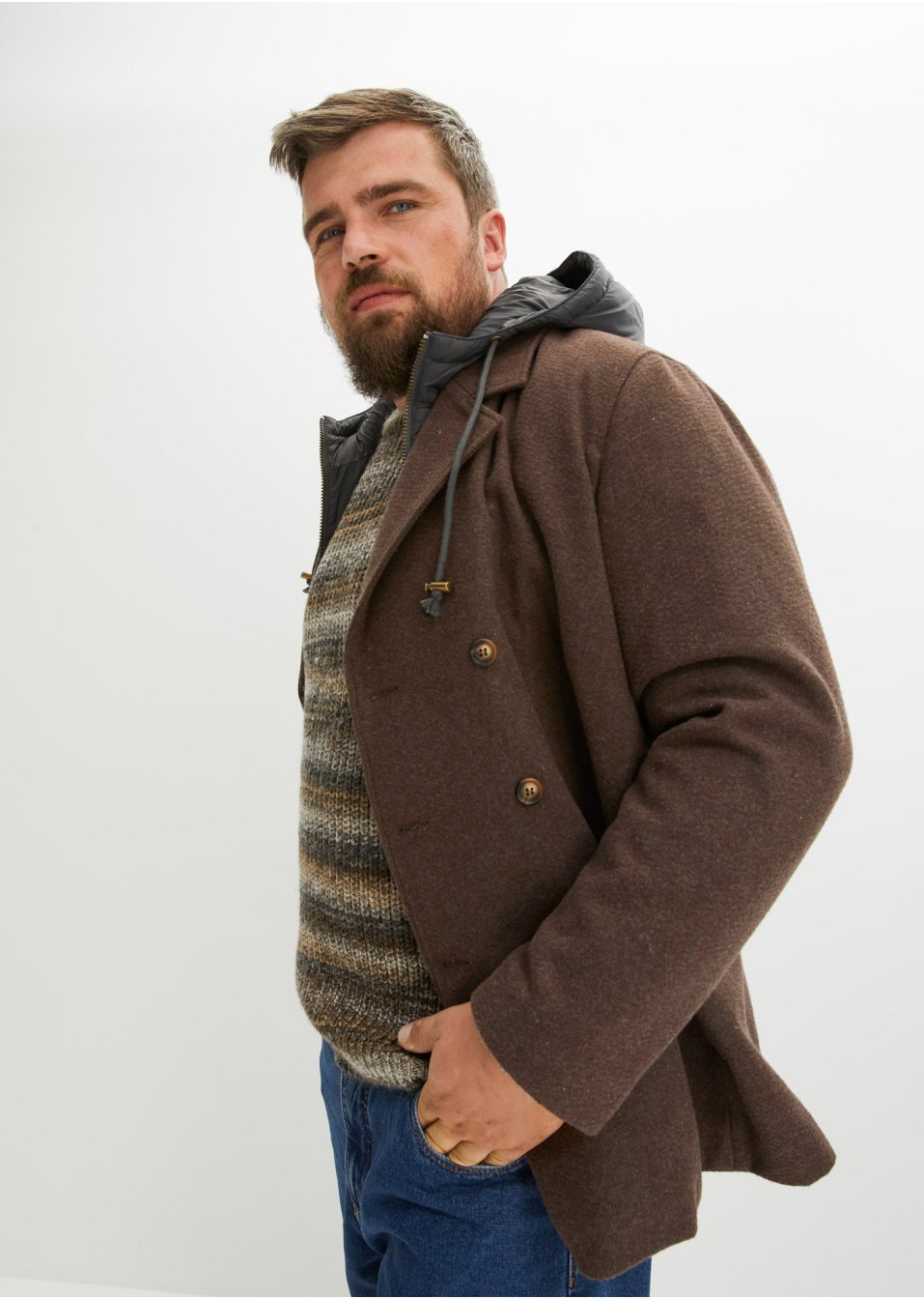 Veste caban d'hiver style 2 en 1