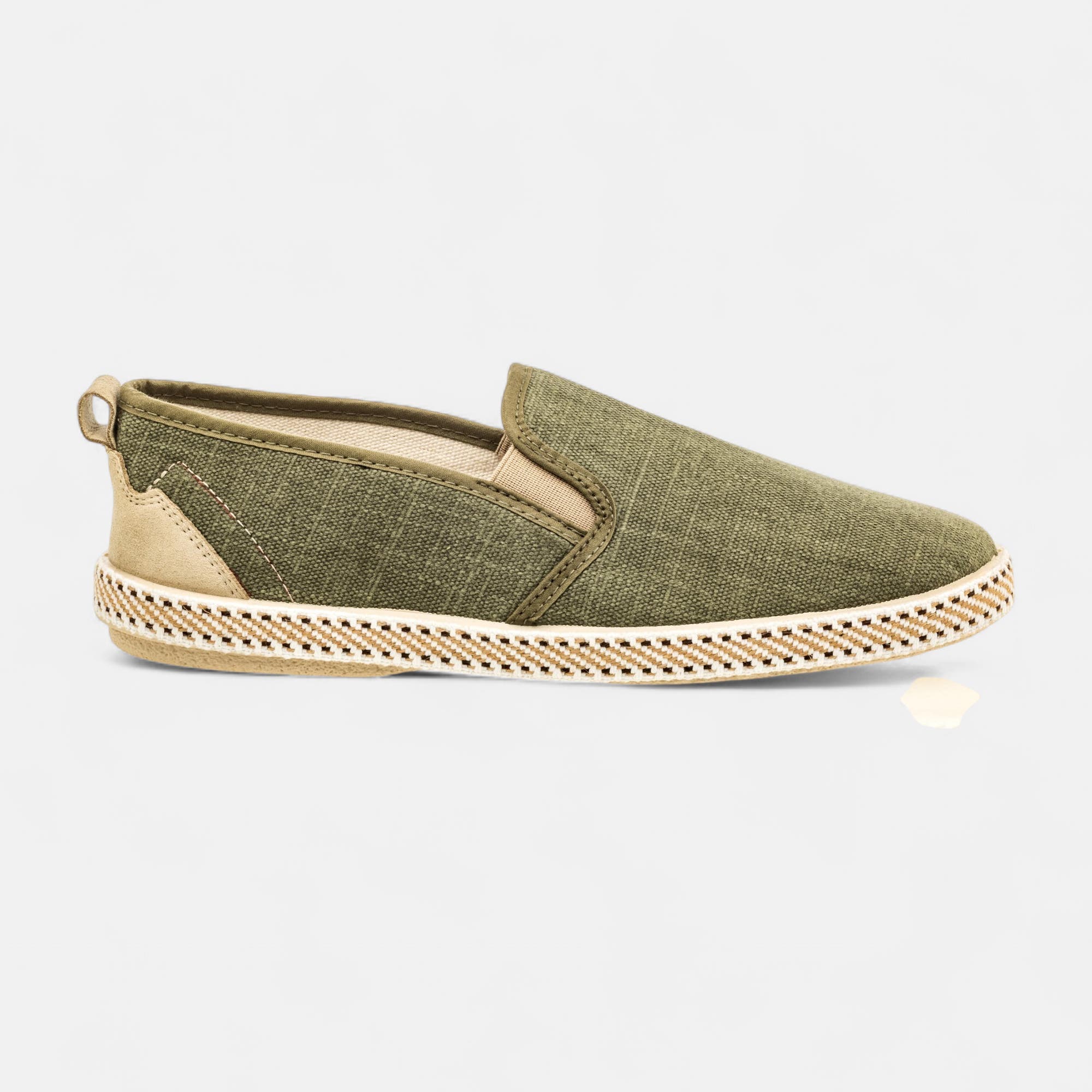 Tennis pieds sensibles Homme kaki