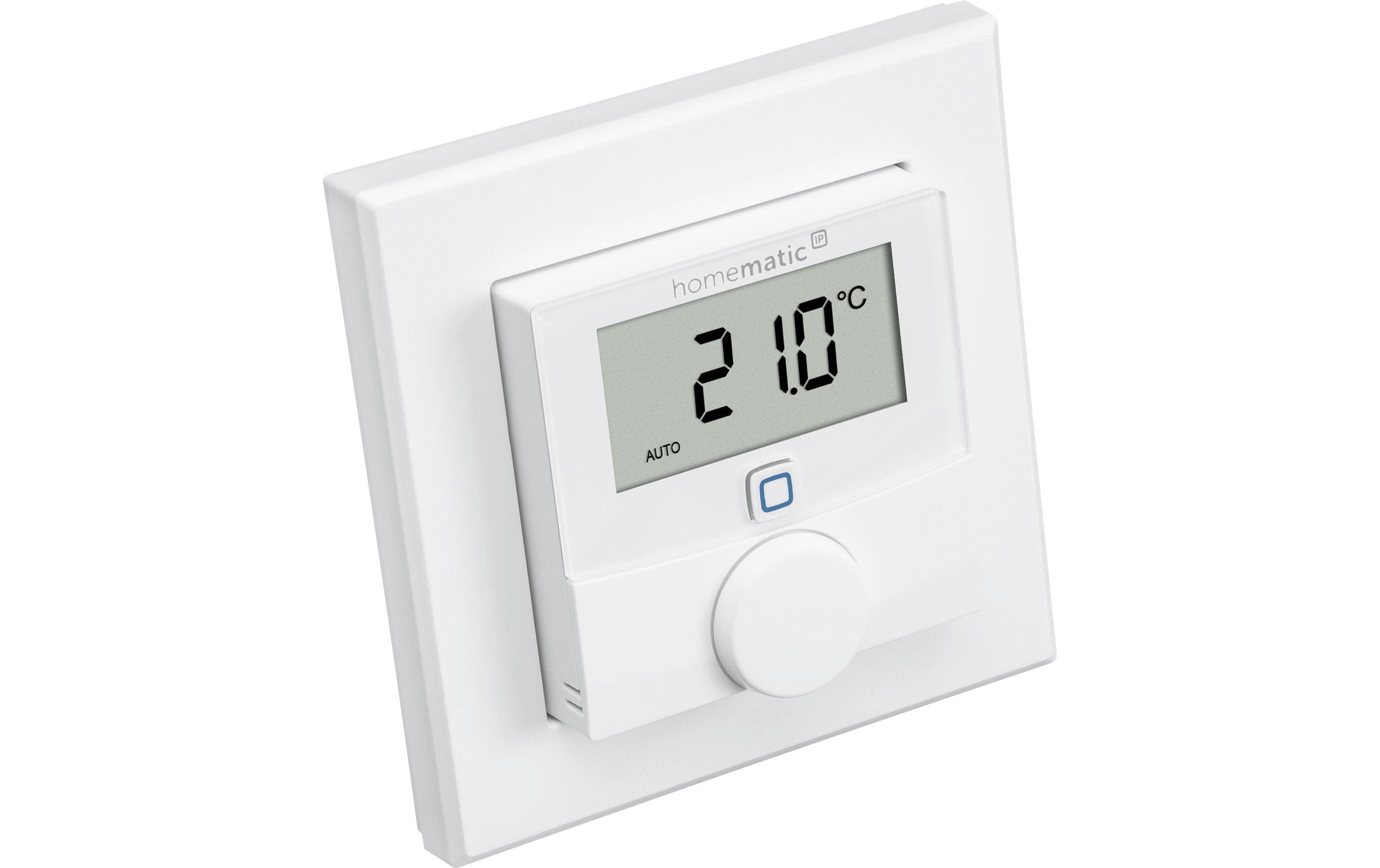 Smart Home Wired Wandthermostat, WeissWandthermostat mit Luftfeuchtigkeitssensor HmIPW-WTH, HmIPW-WTH-A