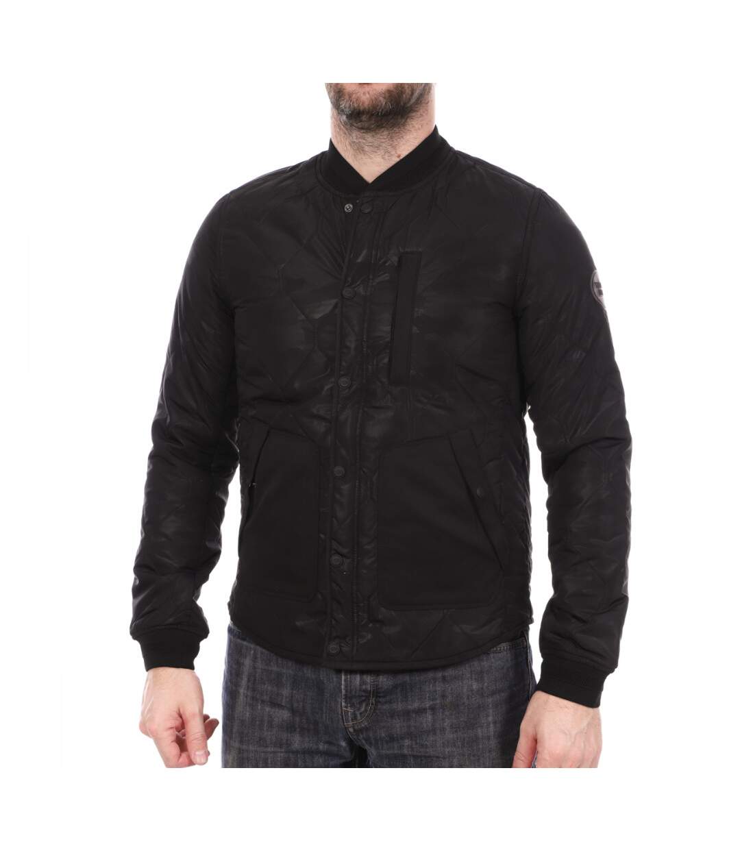 Veste Noire Homme Teddy Smith Bamer