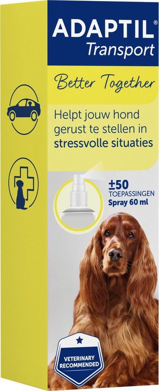 Adaptil Antistressmiddel - Transport Spray Hond - 60 ml