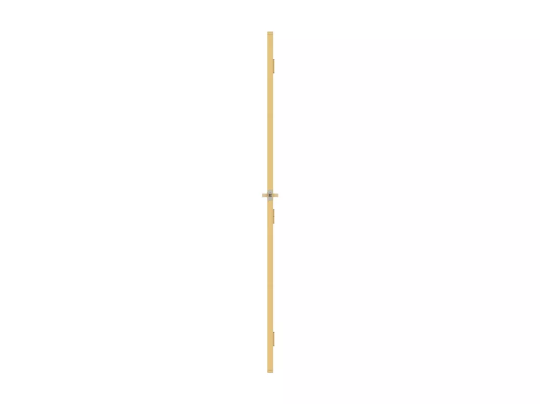 Porte intérieure mince doré 93x201,5 cm verre trempé aluminium