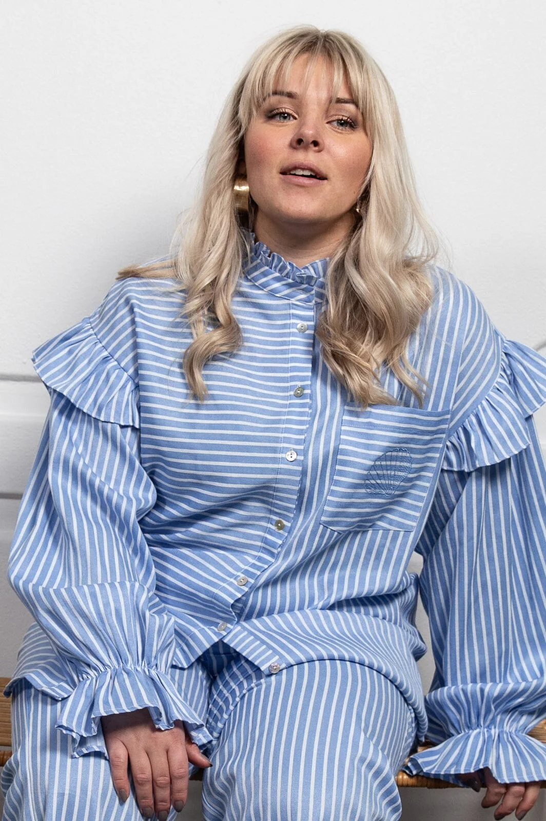 Stories From The Atelier By Copenhagen Shoes Sea Breeze Shirt 0025 blue