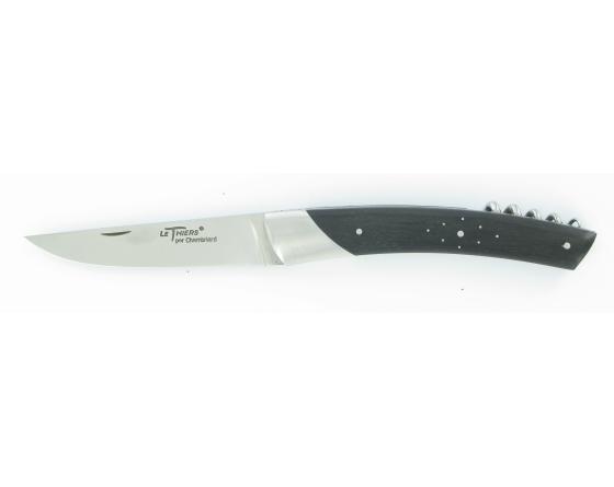 Grand Cru Carbone Ebène Piqueté Couteau de Poche Le Thiers par Chambriard