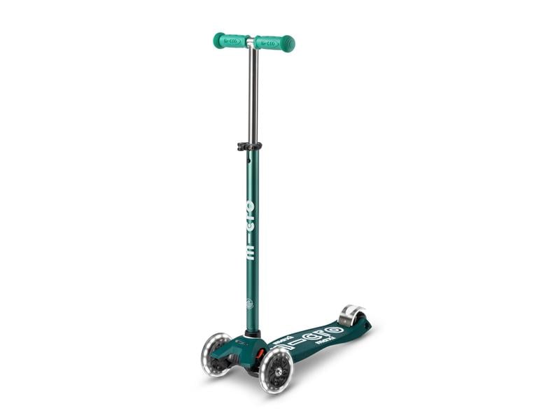 Micro Mobility Kickboard Maxi Micro Deluxe Eco Grün Kids Scooter aus recycelten Fischernetzen