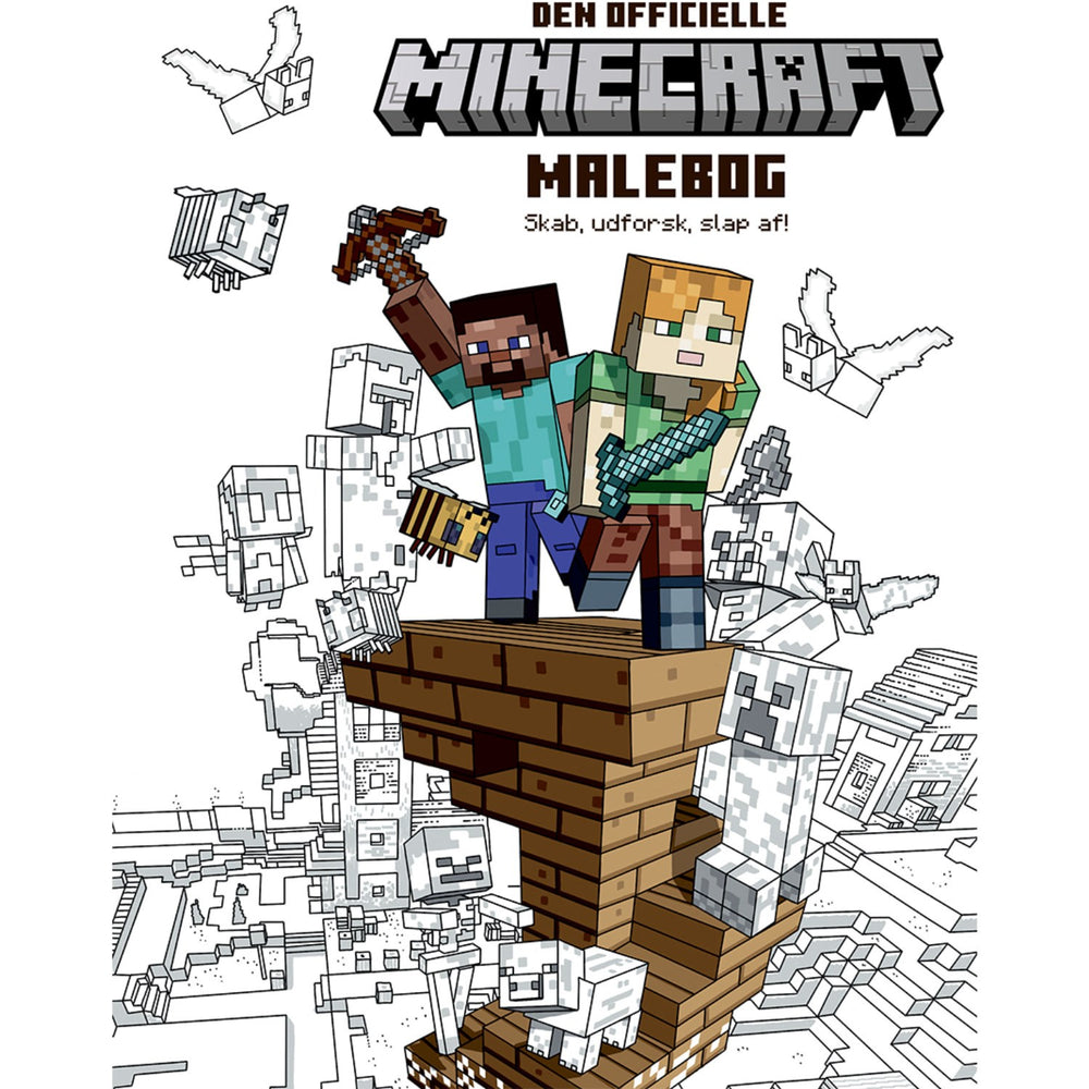 Køb Forlaget Tukan Den Officielle Minecraft Malebog