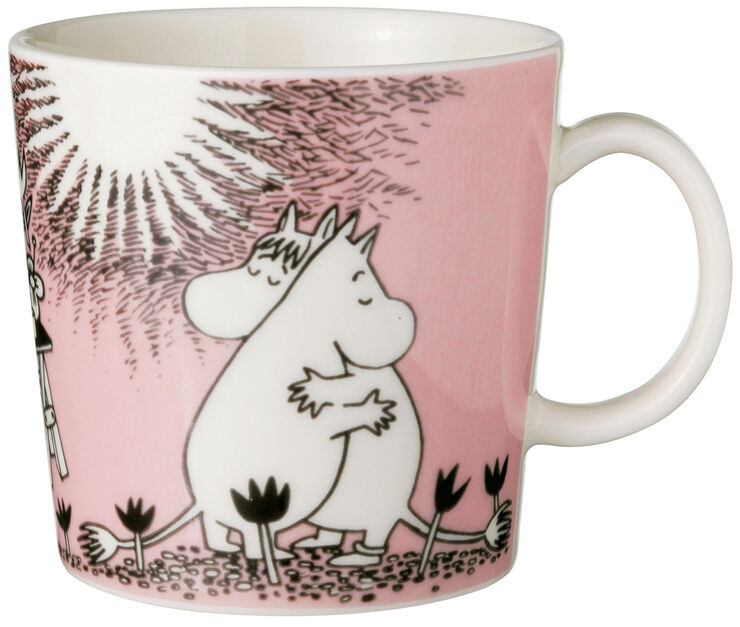 Moomin Arabia Mumi 30cl. krus Kærlighed Lyserød