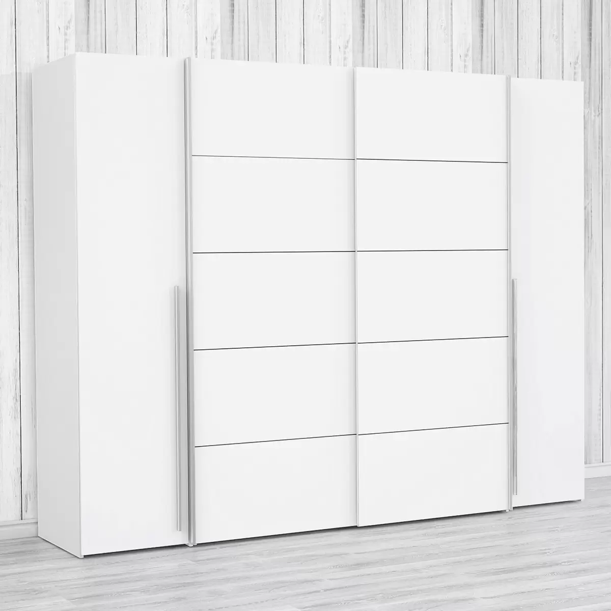 Kleiderschrank 4-trg. Naters weiss