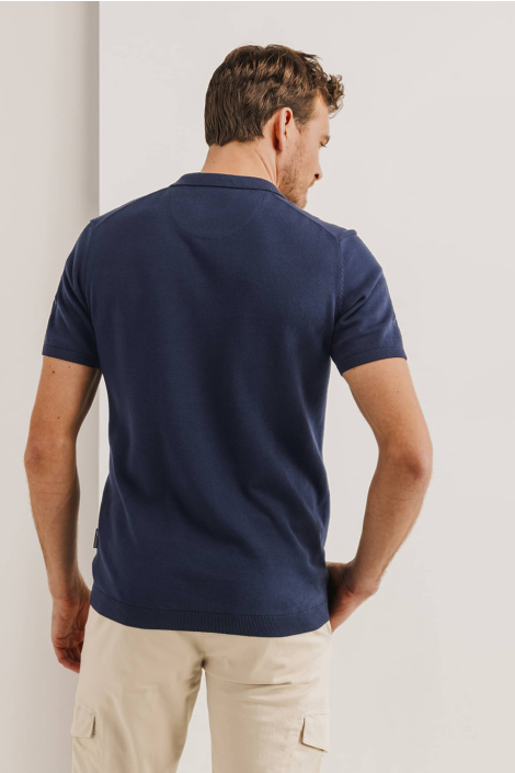 State of Art blauwe heren polo