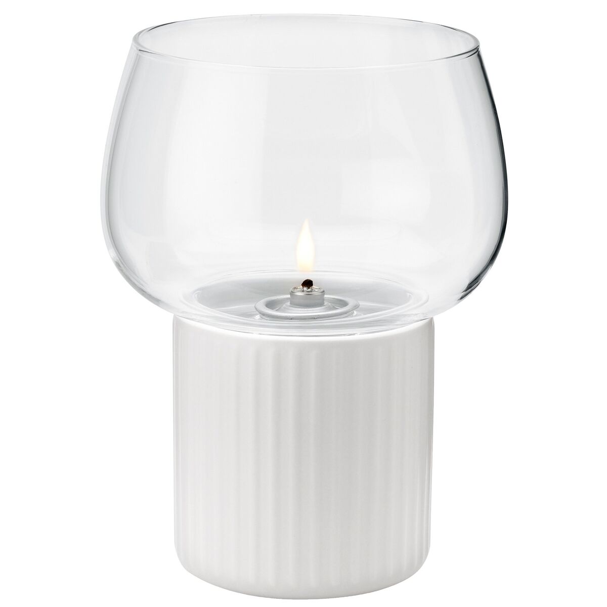 Hygge hurricane lyslykt, hvit