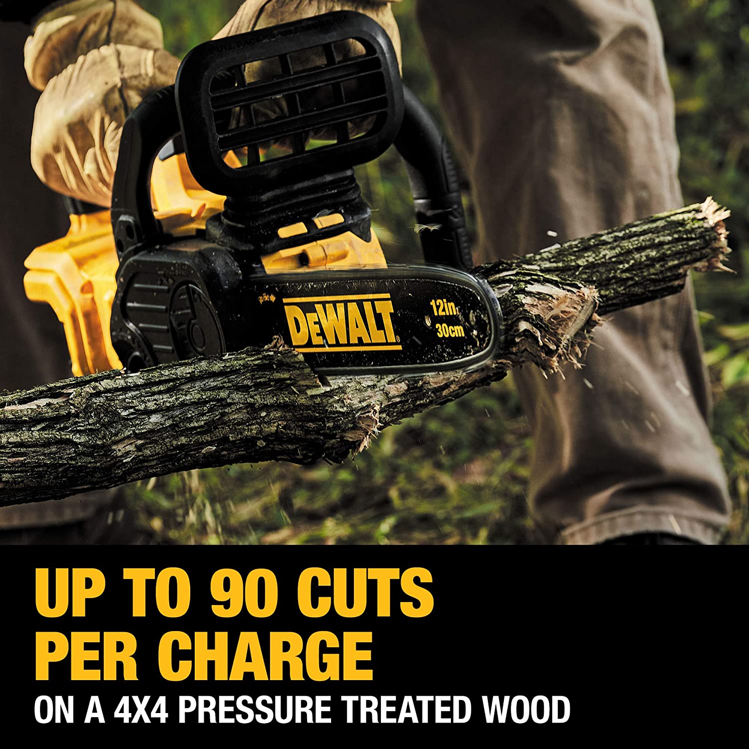 DEWALT 20V MAX XR CHAINSAW, 12-INCH, TOOL ONLY (DCCS620B)