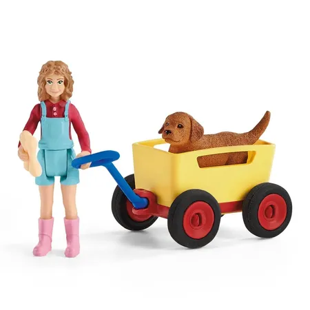 Schleich® 42543 Farm World - Bollerwagen-Ausflug