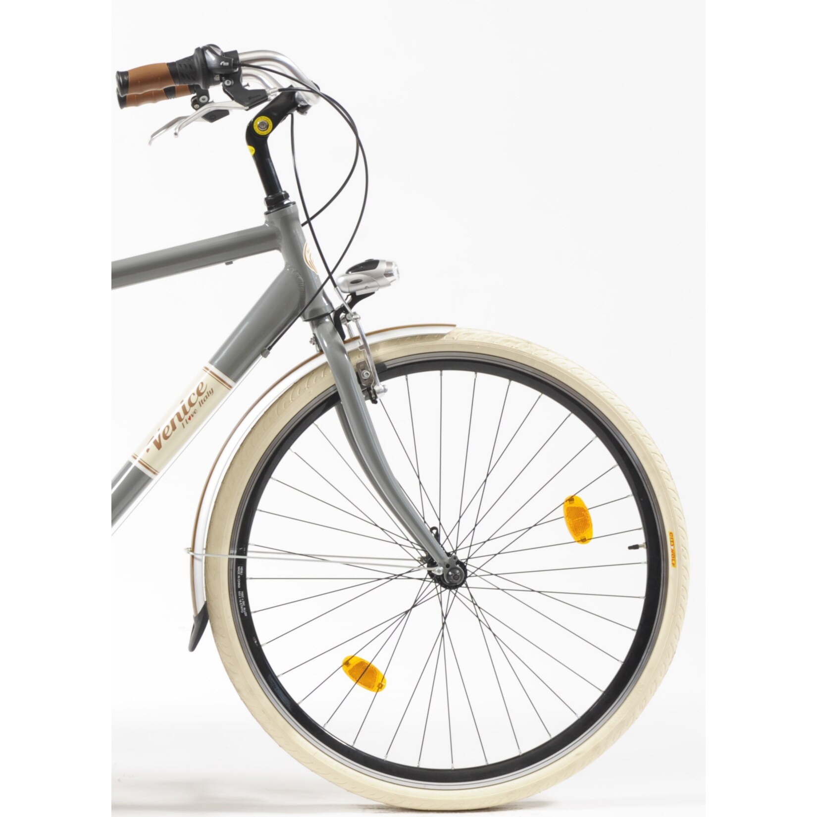 Via Veneto Cityfahrrad 28 Zoll 605 Aluminium Man Grau
