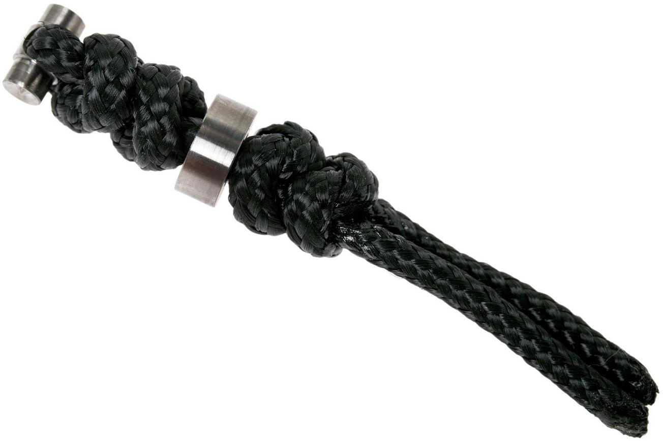 Chris Reeve Small Sebenza Lanyard with bead black/silver S31-7008