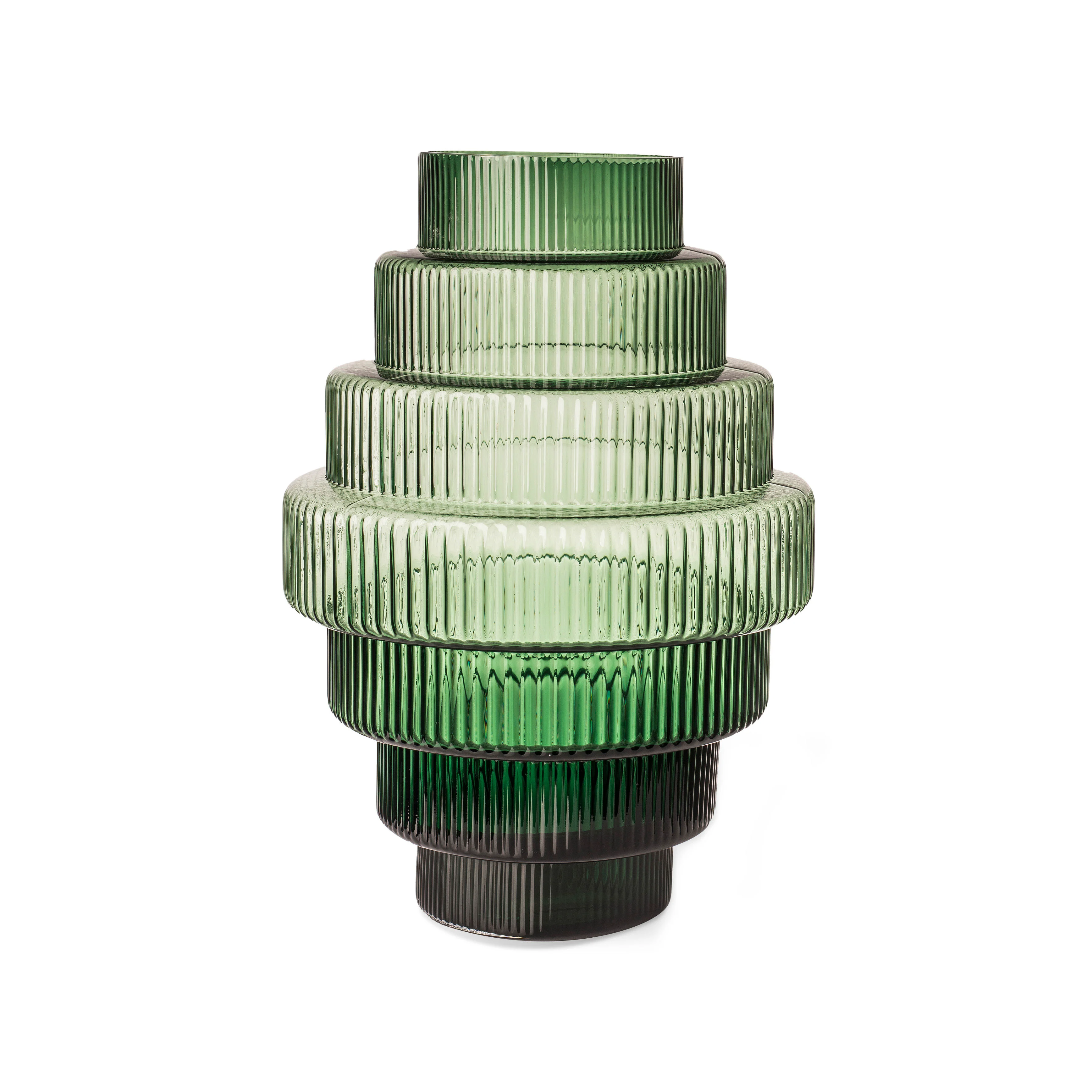 STEPS LARGE - Vase verre | Vert