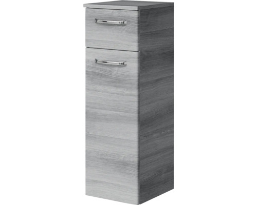 Pelipal Kumba badkamermeubelset, BxHxD 110 x 200 x 51 cm, grafiet getextureerde fronten, 4-delige set met mineraal gegoten wastafel en badmeubel, 99.770225191