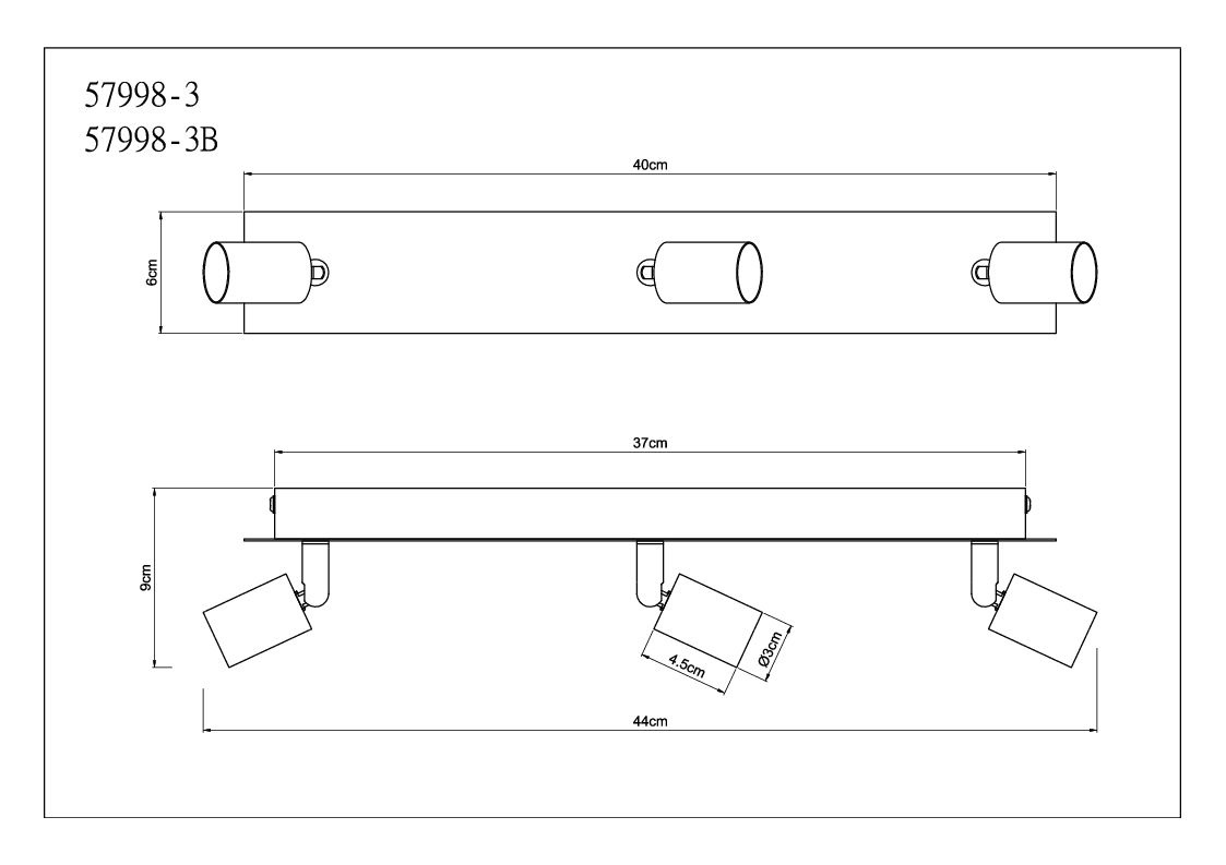 Wand-/Deckenspot DREW