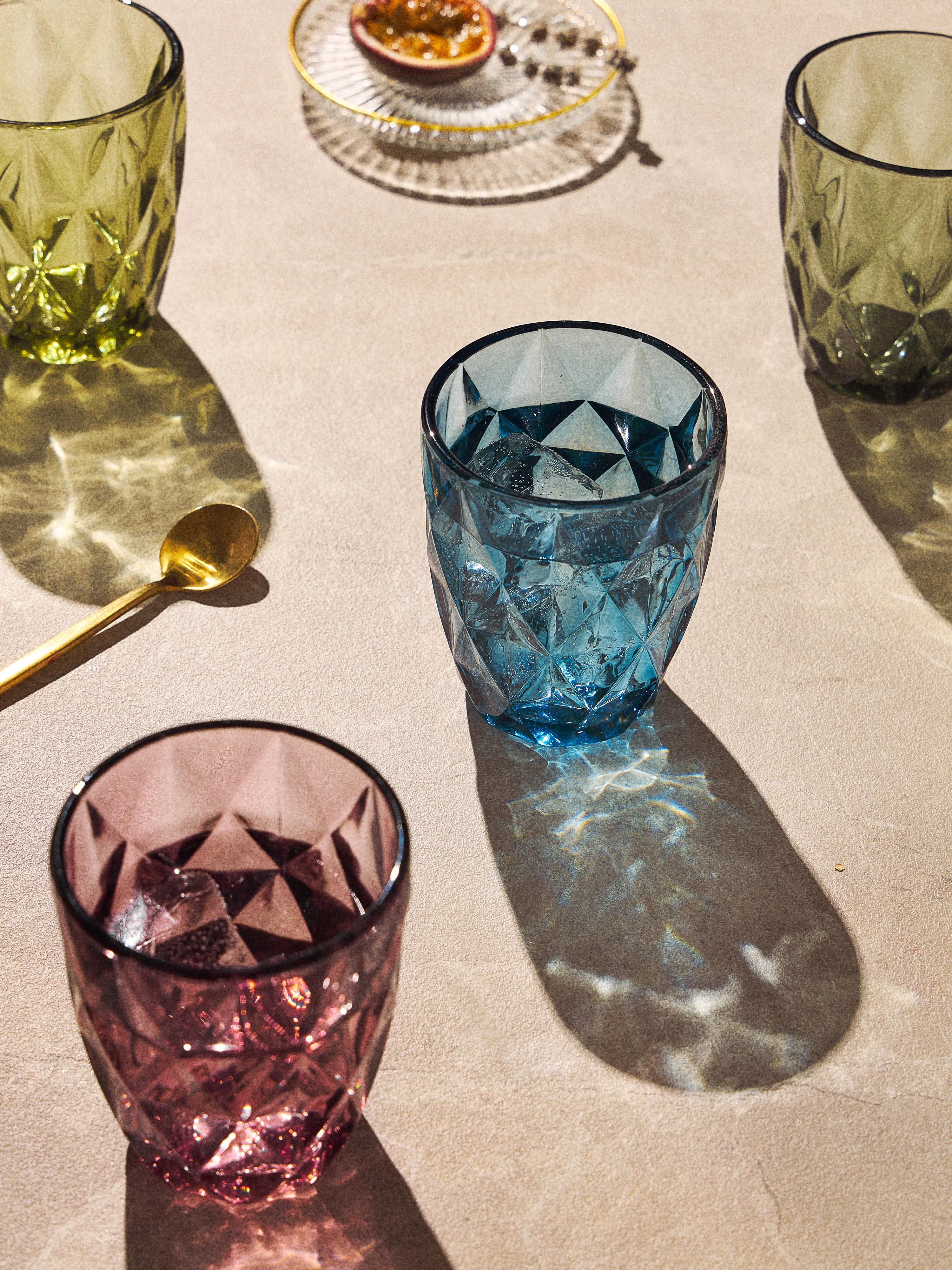 Tumblers Colorado met structuurpatroon, 4-delig