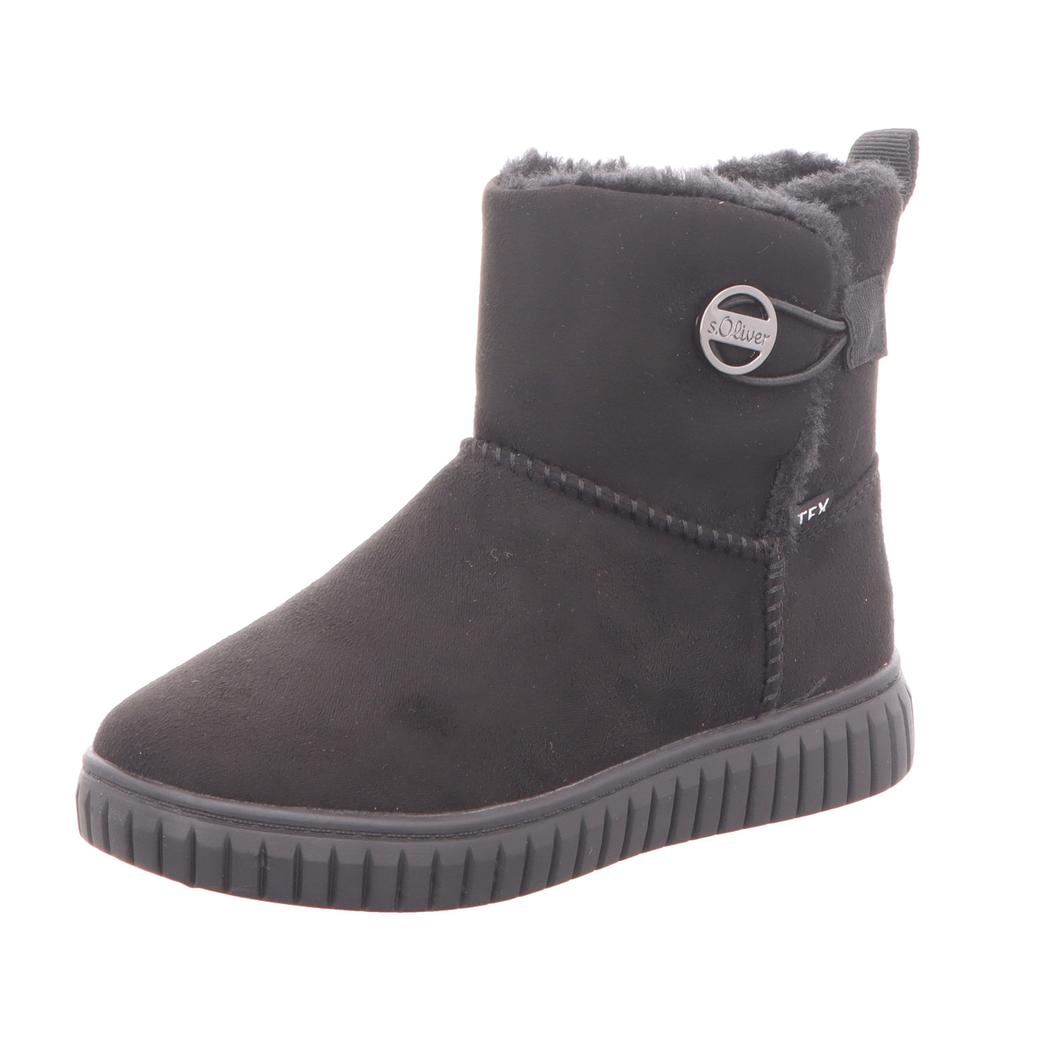 s.Oliver Kinder-Mädchen-Stiefeletten gefüttert Schwarz