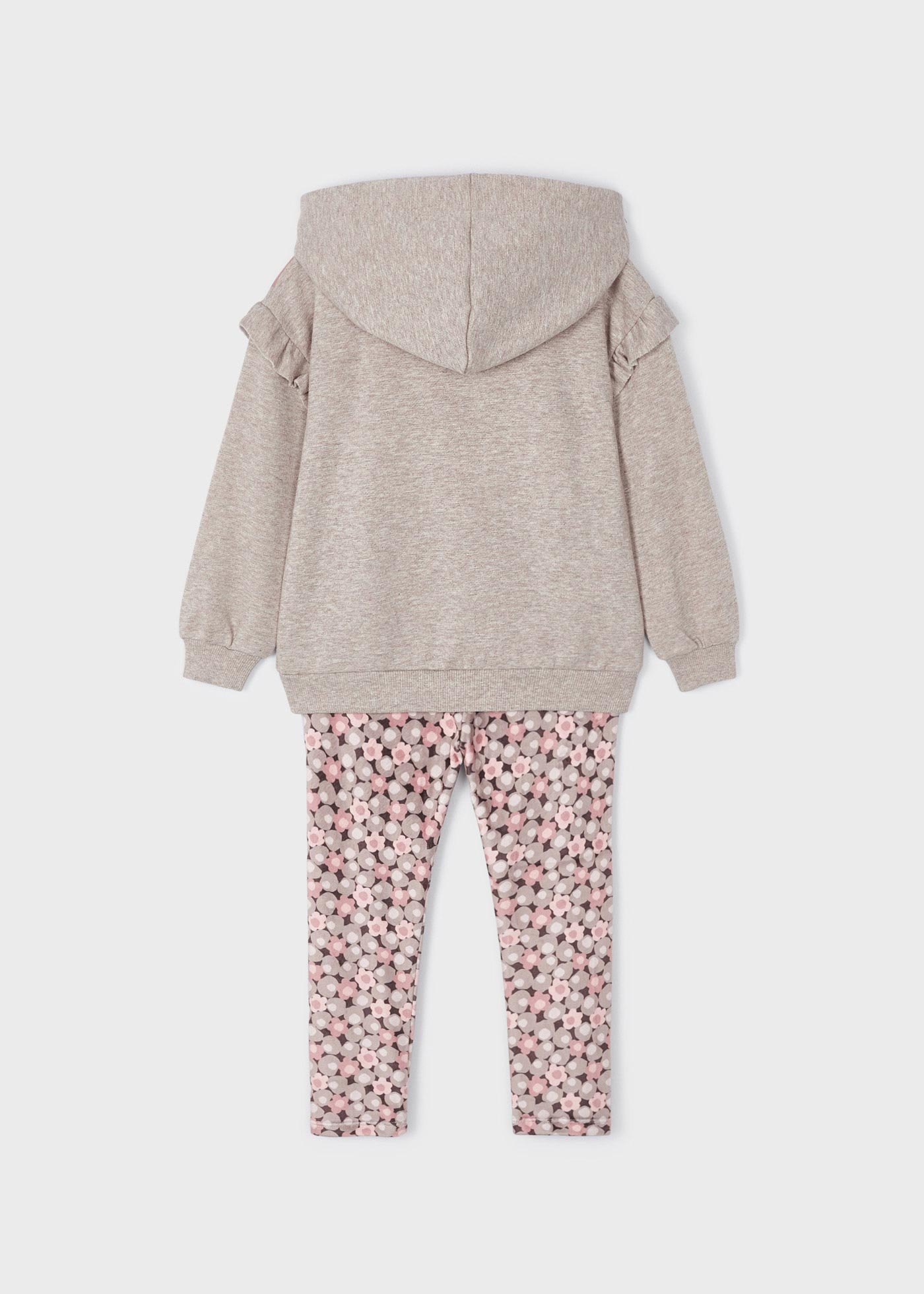 Conjunto de leggings de duas peças para meninas