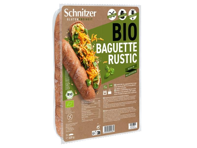 Schnitzer Bio Baguette Rustic 2 x 160 g Bio Baguette Rustic