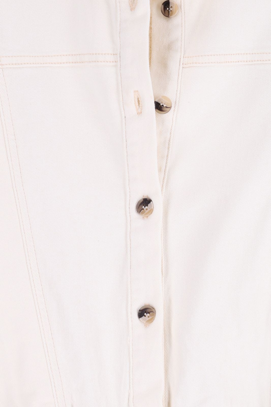 Witte denim jumpsuit