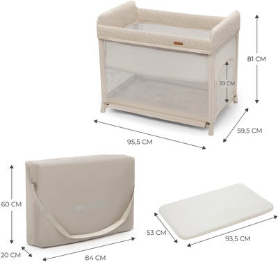 Kinderkraft Moon Dream Reiseseng, Beige