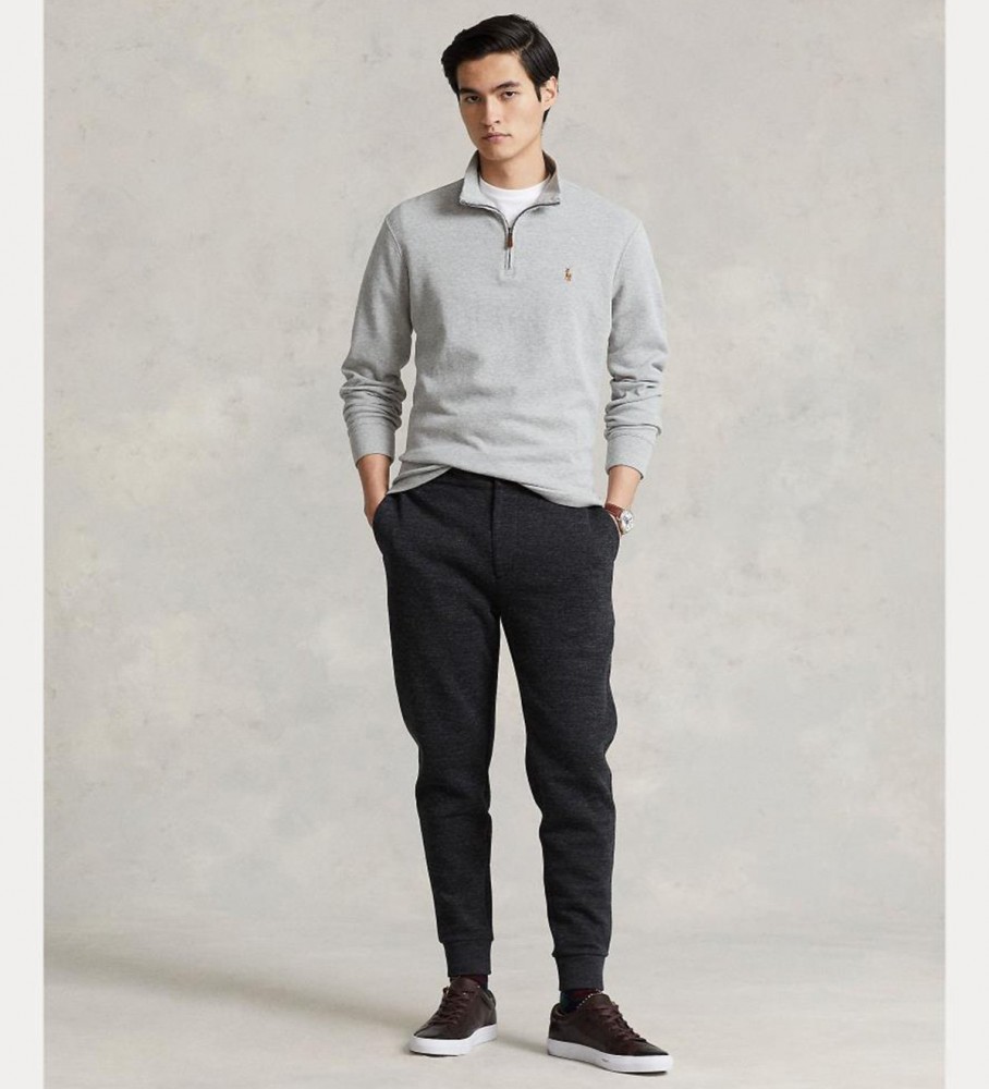 Camisa Ralph Lauren Cremallera State cinza