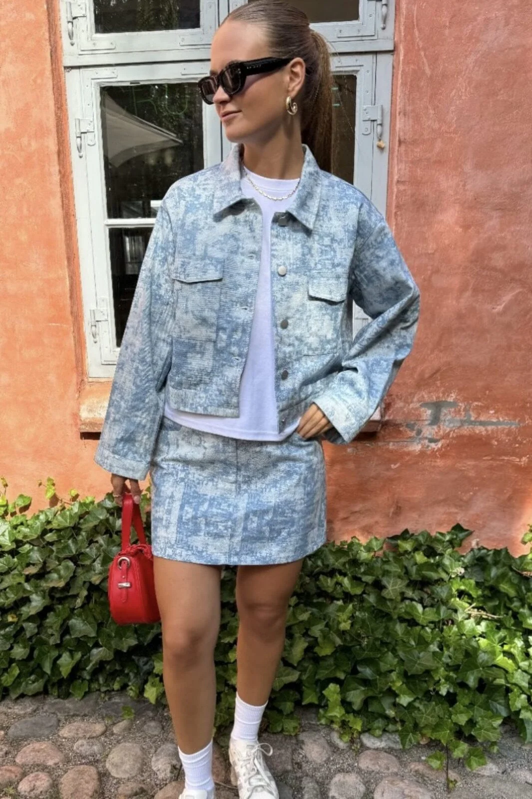 Pieces Pcjill Mini Denim Skirt Jit