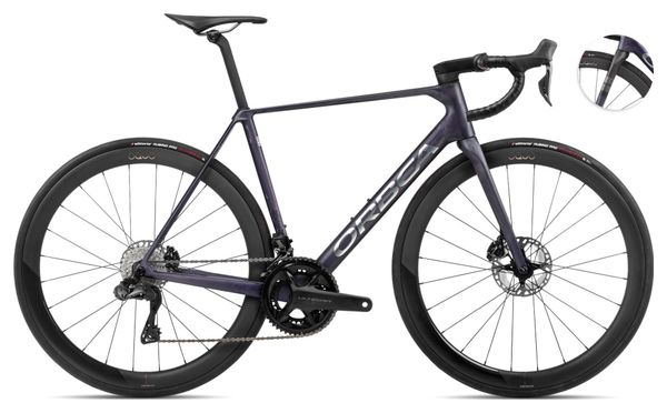 Vélo de Route Orbea Orca M20iLTD Shimano Ultegra Di2 12V 700 mm Bleu Violet Tanzanite Carbon Raw 2024