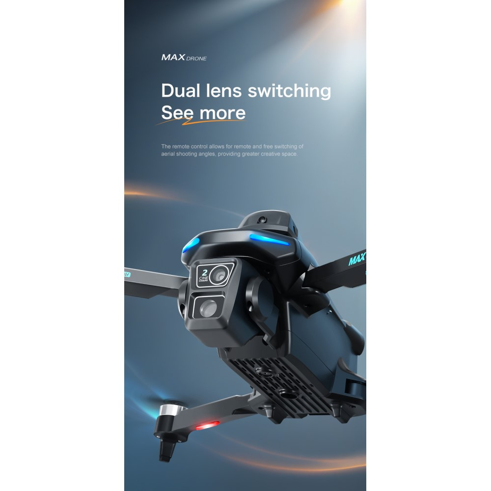 WiFi Faltbare 2.4G RC Quadrocopter GPS Drohne 2-Achsen Gimbal Dual FPV 720P HD Kamera inkl. 2 Akkus   Fernbedienung