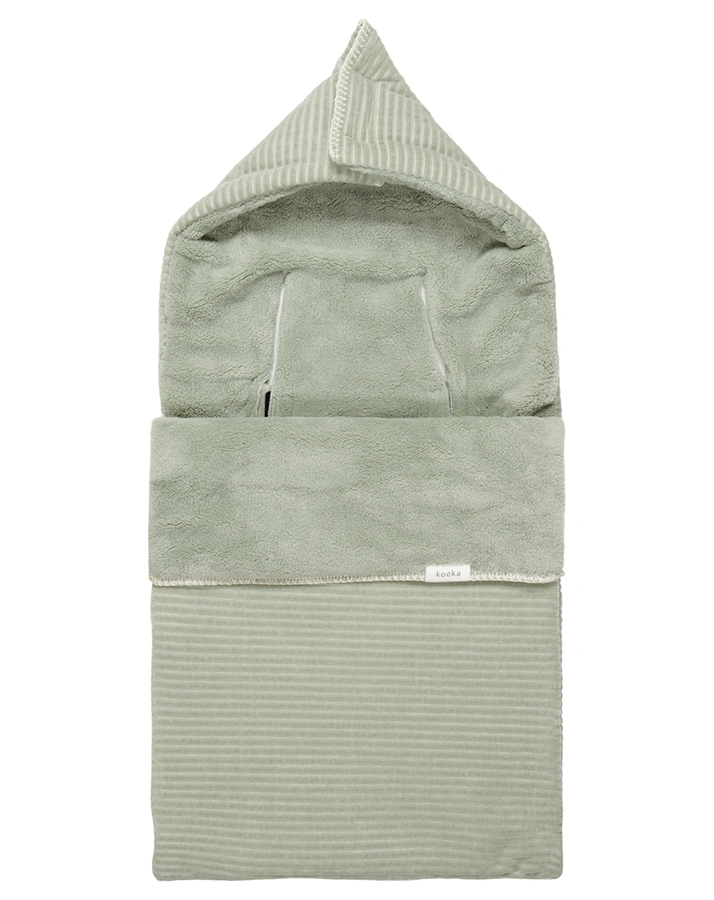 Baby Fußsack VIK TEDDY (42x90) in shadowgreen