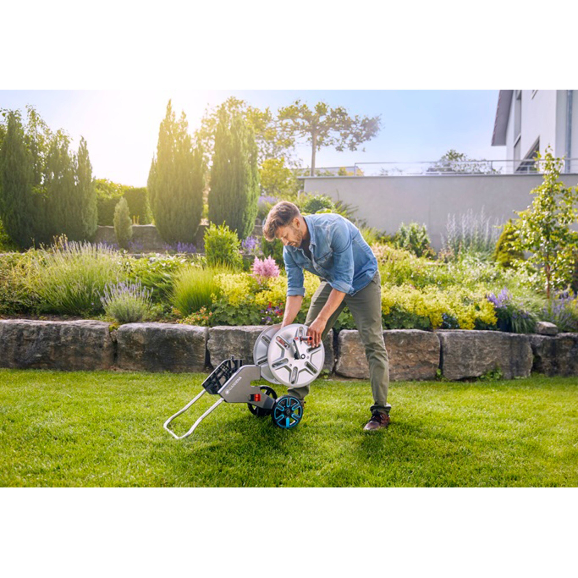 GARDENA Schlauchwagen Schlauchwagen CleverRoll M Easy Metall Set