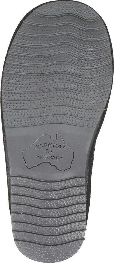 Warmbat Australia Barron suède pantoffels zwart