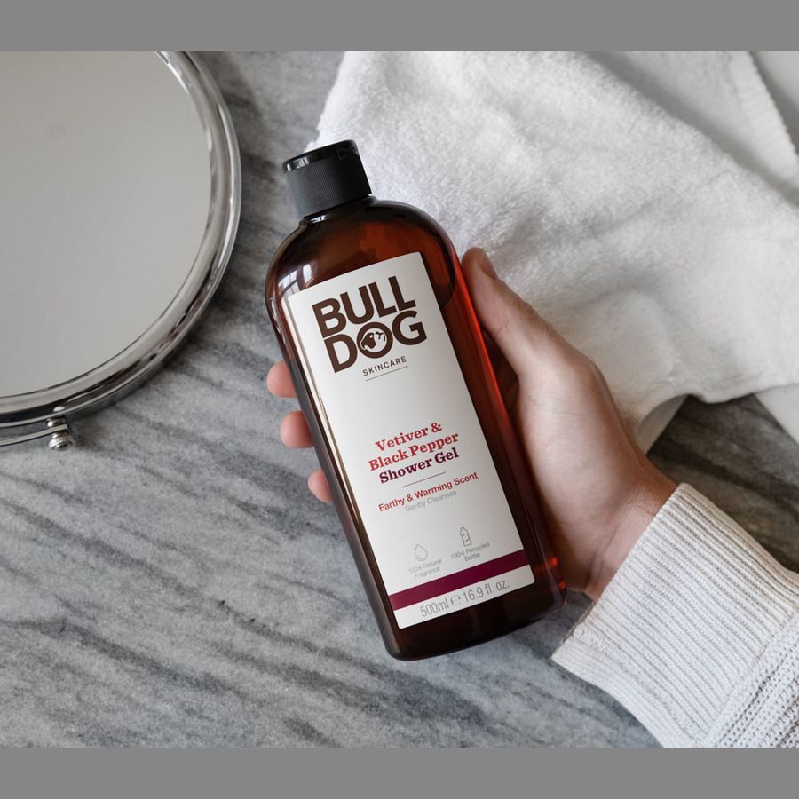 Bulldog Black Pepper & Vetiver Shower Gel 500ml
