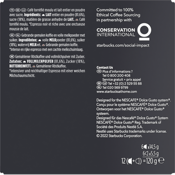 Starbucks® by Nescafé® Dolce Gusto® Cappuccino - 12 koffiecups