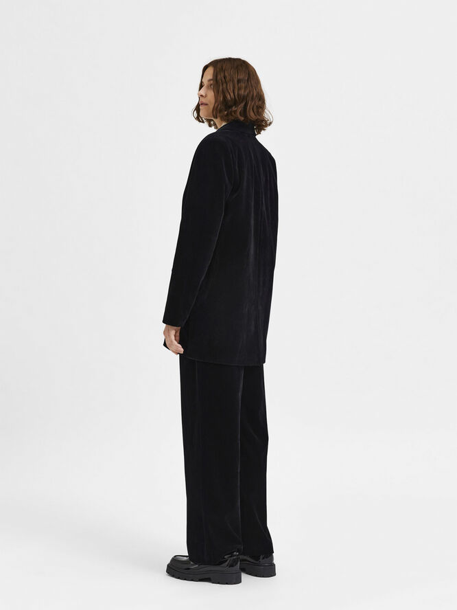 Selected Femme SLFVELVA LS BLAZER B Sort