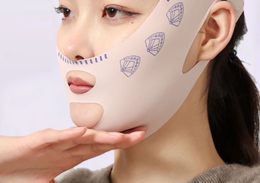 Porcini - Elastisch V-faceliftmasker met kinband