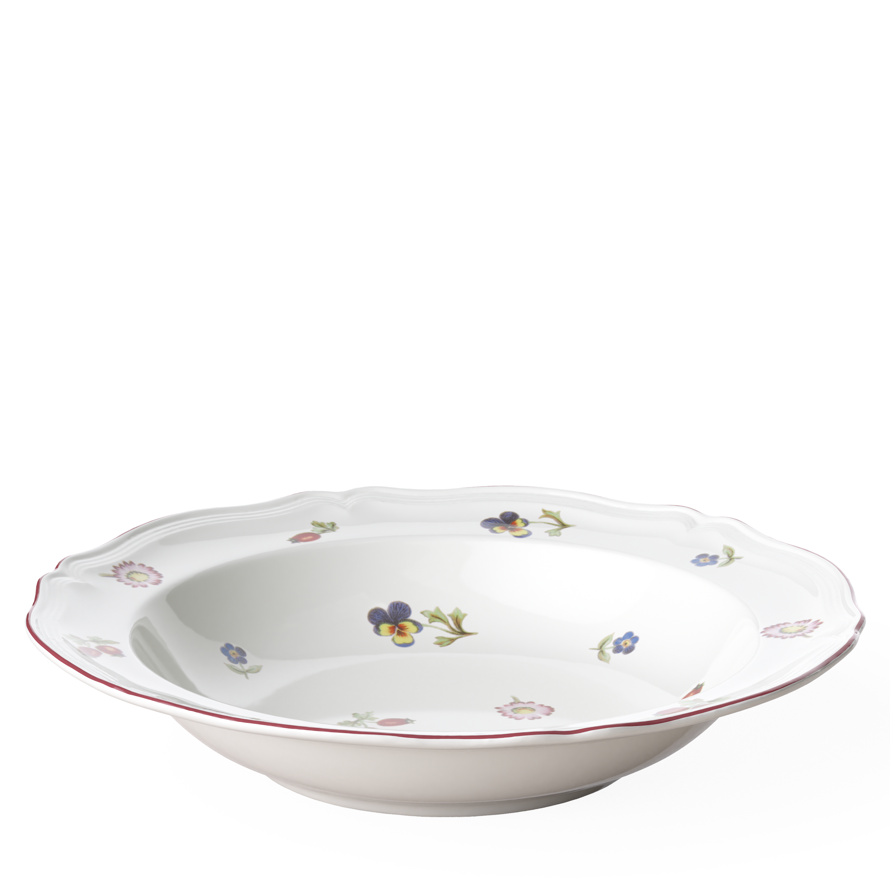 Petite Fleur Dessert bowl White, 11.2 oz, Premium Porcelain