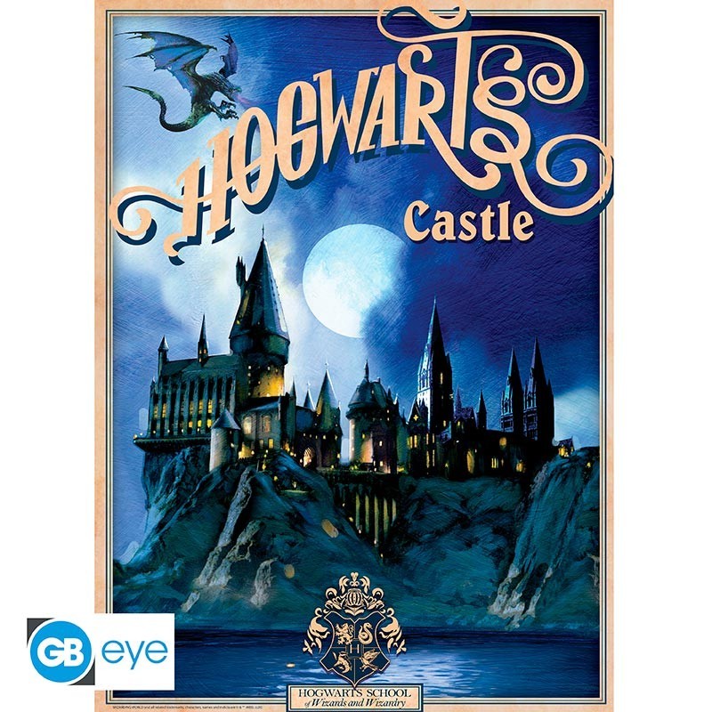 HARRY POTTER - Set 2 Posters - Retro Hogwarts&Diagon (52x38)